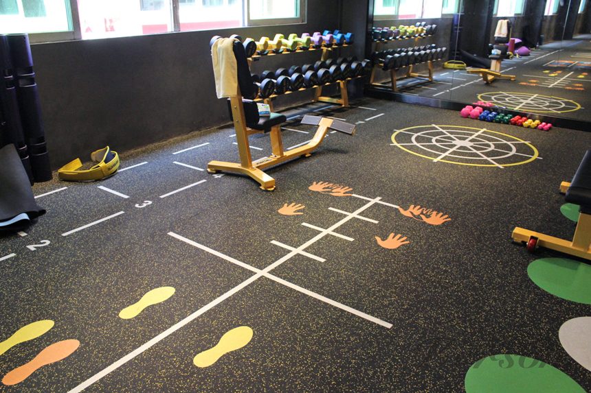 Sports court flooring